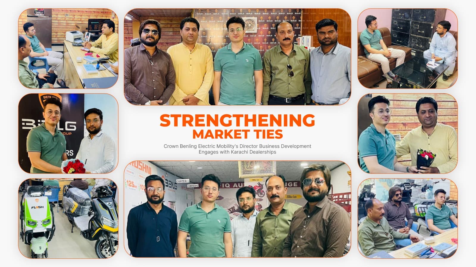  Crown Benling Electric Mobility's Director Business Development Engages with Karachi Dealerships